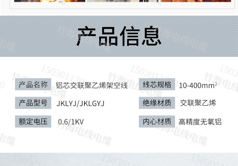 JKLYJ銅芯交聯(lián)聚乙烯絕緣架空電纜